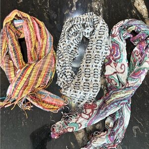 Colorful Patterned Scarves
